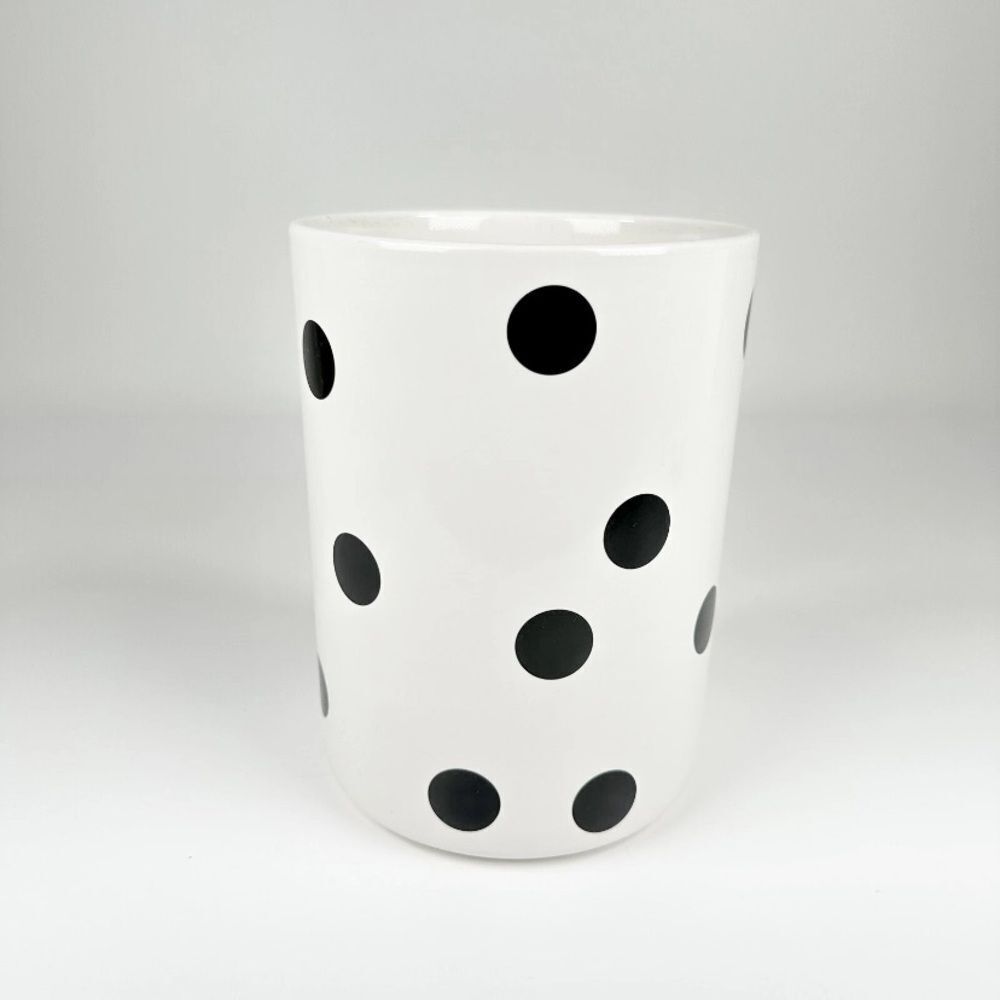 Kate Spade for Lenox White with Black Polka Dots Utensils Holder